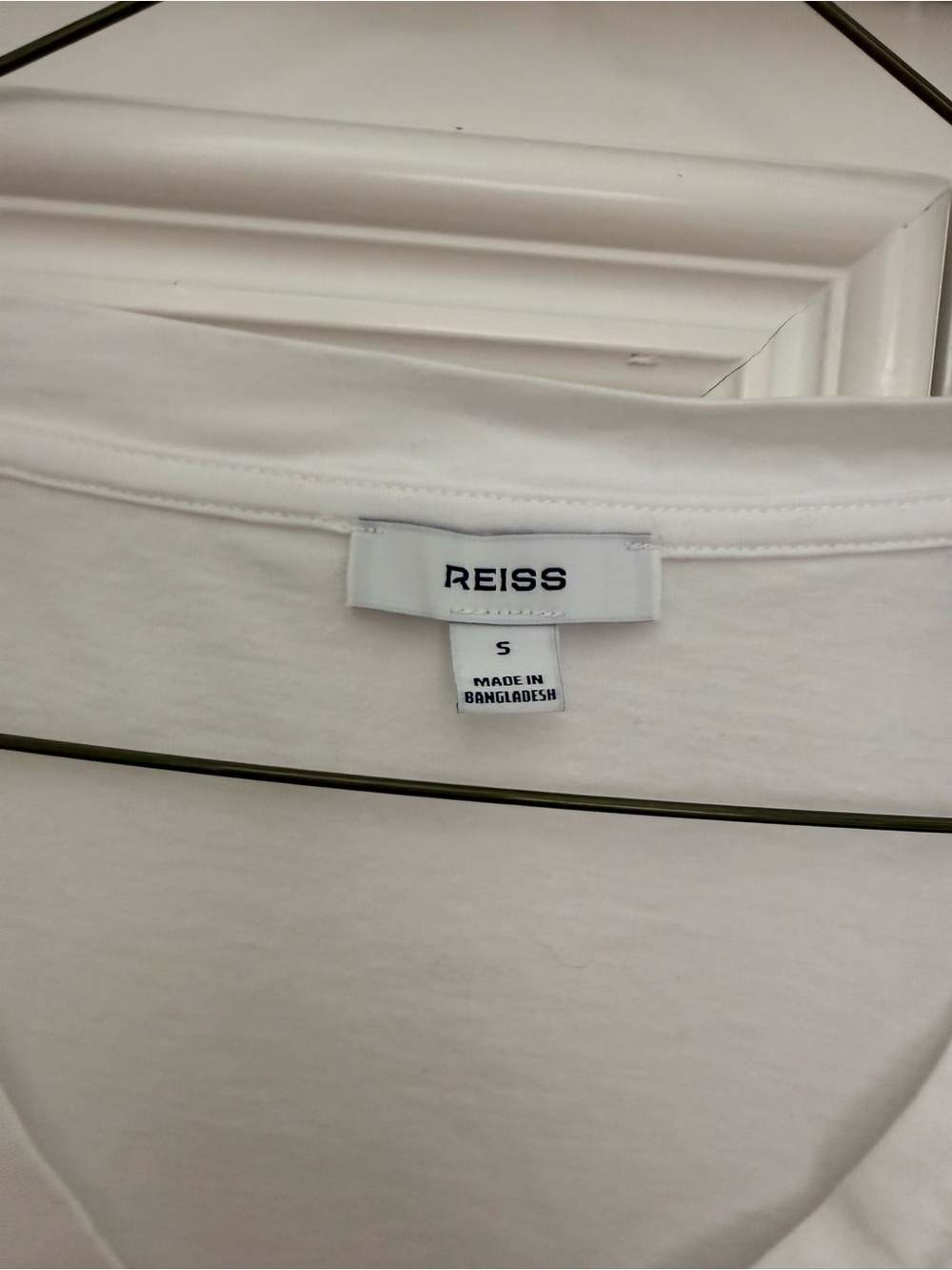 Reiss White V-Neck Shirt